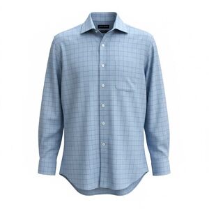Jos. A. Bank Light Blue Grid Dress Shirt